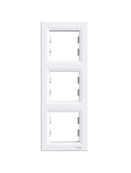 Schneider Asfora – Üçlü Çerçeve Dikey – Beyaz