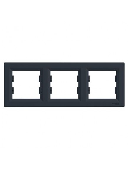 Schneider Asfora – Üçlü Çerçeve – Antrasit