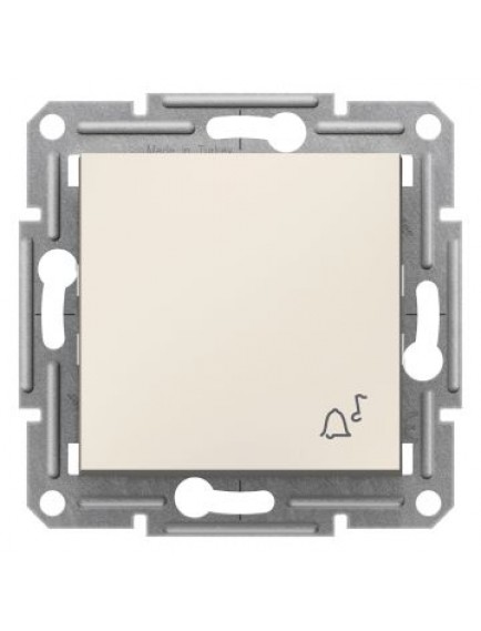 Schneider Asfora – Zil İşaretli Liht Buton – Krem