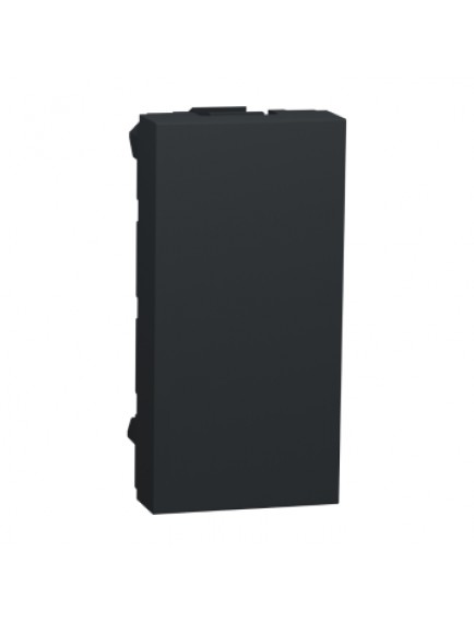 Schneider Yeni Unica, Kör Kapak 1 modül, Antrasit