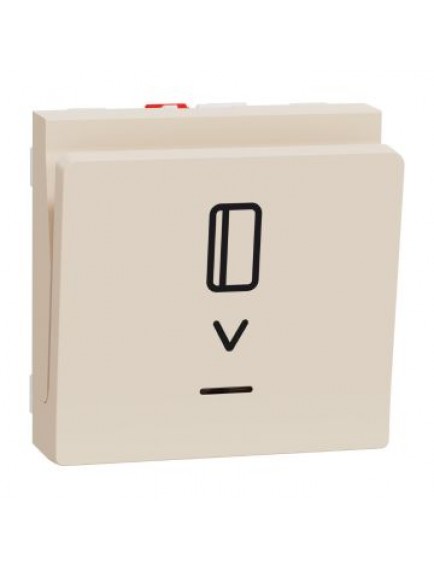 Schneider Yeni Unica, Mekanik Energy saver, 2 modül, Krem