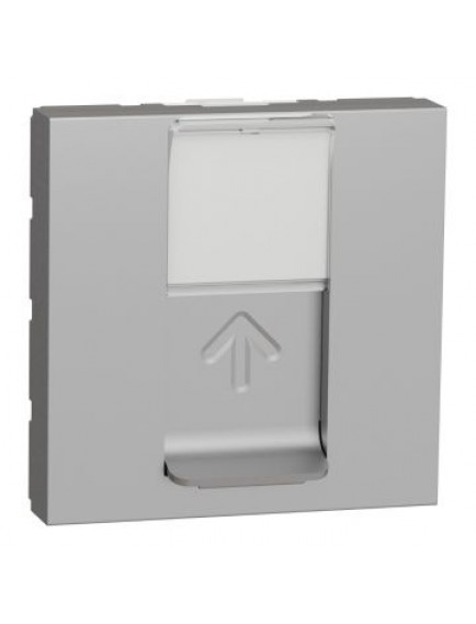 Schneider Yeni Unica, RJ45 Priz Cat6A STP, 2 modül, Alüminyum