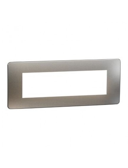 Schneider Yeni Unica, Studio Metal Çerçeve 7 modül, Beyaz Alüminyum/Beyaz