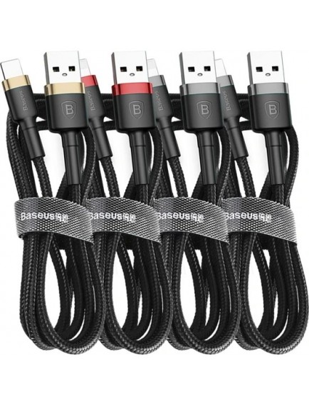 Baseus Type-C Cafule Hızlı Şarj Kablosu USB 3A 1 m  - Kırmızı  - CATKLF-B09