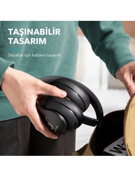 Anker Soundcore Life Q10i Kablosuz Bluetooth 5.0 Kulaklık - 60 Saate Varan Çalma Süresi - Siyah - A3033 (Anker Türkiye Garantili)