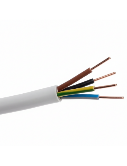 Öznur 5x6 mm² NVV (NYM)  PVC İzoleli, Çok Damarlı, Bir veya Çok Telli Bakır İletkenli Tesisat Kabloları (Antigron)