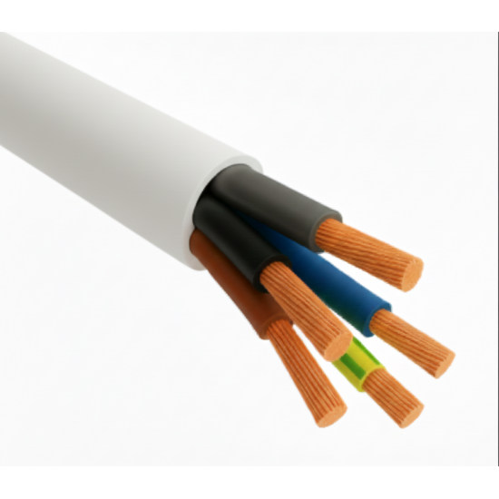 Öznur 5x10 PVC İzoleli, Çok Damarlı, İnce Çok Telli Bakır Bükülebilen Bakır İletkenli Kablolar (NYMHY / TTR)