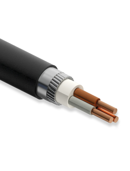 Öznur 3x10 mm² PVC İzoleli, Yuvarlak Galvanizli Çelik Tel Zırhlı, Çok Damarlı, Bir veya Çok Telli Bakır İletkenli Kablolar YVZ2V (NYRY)