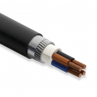 Öznur 4x120 mm² PVC İzoleli, Yuvarlak Galvanizli Çelik Tel Zırhlı, Çok Damarlı, Bir veya Çok Telli Bakır İletkenli Kablolar YVZ2V (NYRY)