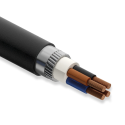 Öznur 4x240 mm² PVC İzoleli, Yuvarlak Galvanizli Çelik Tel Zırhlı, Çok Damarlı, Bir veya Çok Telli Bakır İletkenli Kablolar YVZ2V (NYRY)