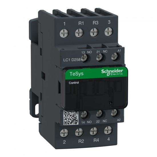 Schneider TeSys D kontaktör - 4P(2 NA + 2 NK) - AC-1 - <= 440 V 40 A - 220 V AC bobin
