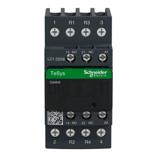 Schneider TeSys D kontaktör - 4P(2 NA + 2 NK) - AC-1 - <= 440 V 40 A - 220 V AC bobin