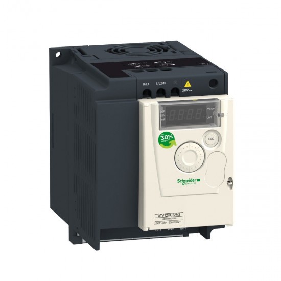 Schneider ATV12 Hız Kontrol Cihazı - 2.2kW 3hp - 200-240V 1 Faz - Soğutma Bloklu