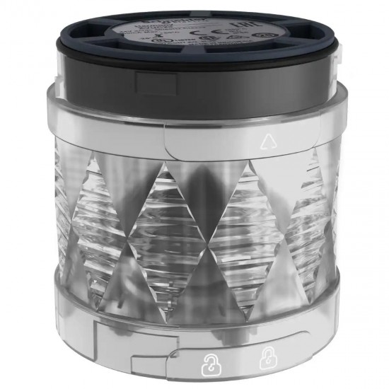 Schneider 60mm Aydınlatmalı Sabit Beyaz LED Sinyal Ünitesi 24V IP65