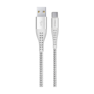 ttec ExtremeCable Ekstra Dayanıklı USB-A - USB-C Şarj Kablosu 150cm Gümüş