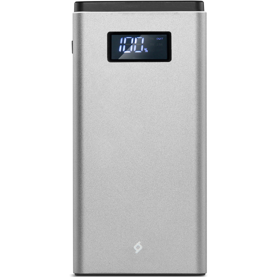 ttec AlumiSlim LCD QC 3.0 10.000mAh Taşınabilir Şarj Aleti / Powerbank Uzay Grisi