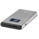 ttec AlumiSlim LCD QC 3.0 10.000mAh Taşınabilir Şarj Aleti / Powerbank Uzay Grisi