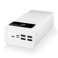 ttec ReCharger Mega 50.000 mAh PD 20W Taşınabilir Hızlı Şarj Aleti / Powerbank Beyaz