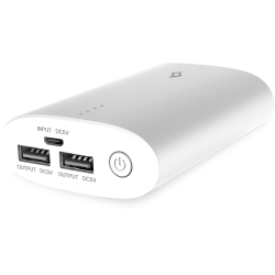 ttec ReCharger Duo 10.000mAh Ultra Kompakt Premium Taşınabilir Şarj Aleti / Powerbank Beyaz