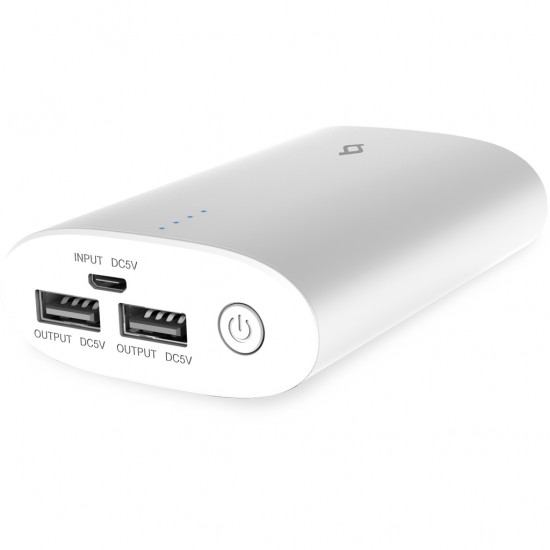 ttec ReCharger Duo 10.000mAh Ultra Kompakt Premium Taşınabilir Şarj Aleti / Powerbank Beyaz