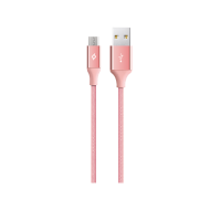 ttec AlumiCable USB-A - Micro USB Şarj Kablosu Roze Altın