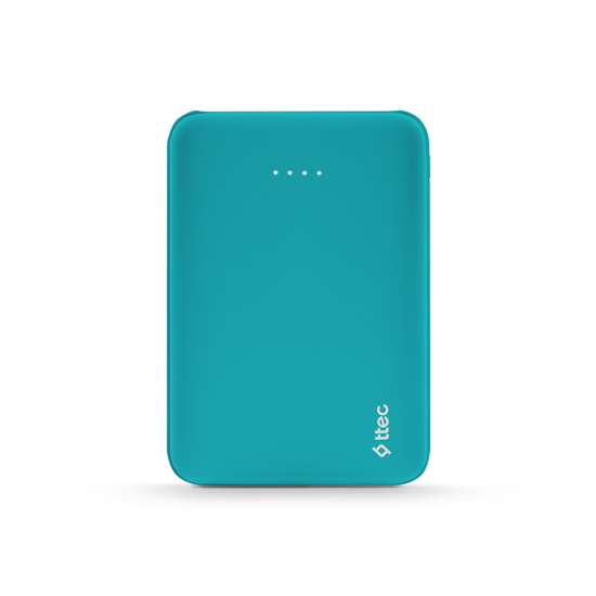 ttec PowerCard SL 5.000mAh Taşınabilir Şarj Aleti / Powerbank Turkuaz