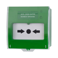Teknim TFB-3165G Acil Çıkış Kapısı Serbest Bırakma Butonu, Yeşil
