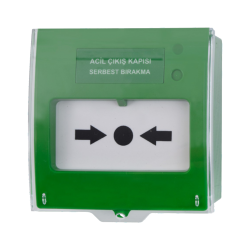 Teknim TFB-3165G Acil Çıkış Kapısı Serbest Bırakma Butonu, Yeşil