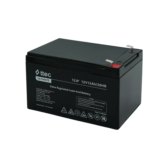 ttec 12JP 12V 12Ah Bakımsız Kuru Akü (TSS)
