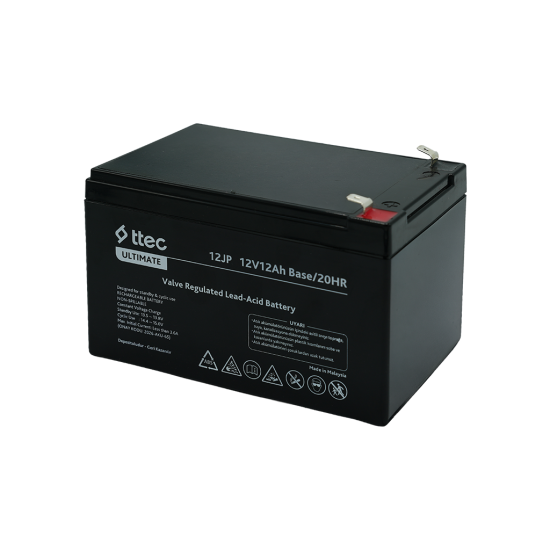ttec 12JP 12V 12Ah BASE Bakımsız Kuru Akü (TSS)