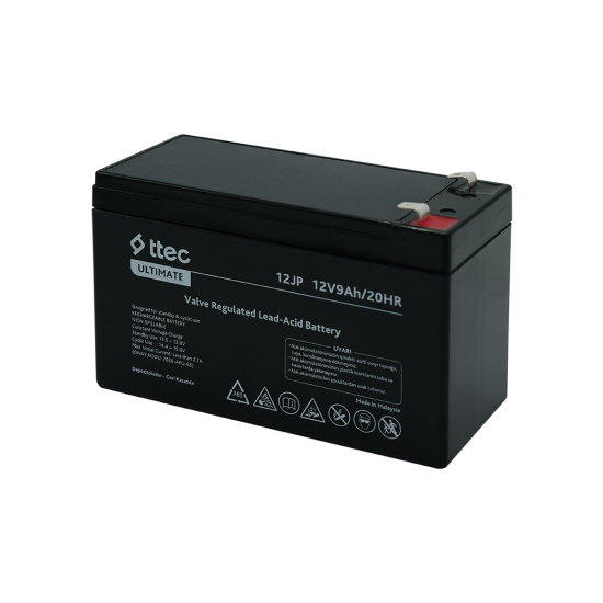 ttec 12JP 12V 9Ah Bakımsız Kuru Akü (TSS)