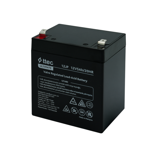 ttec 12JP 12V 5Ah Bakımsız Kuru Akü (TSS)