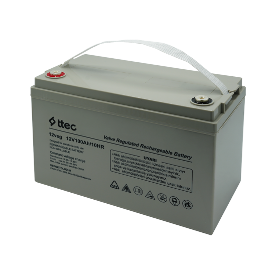 ttec 12vs 12V 100Ah Bakımsız JEL Akü (TSS)