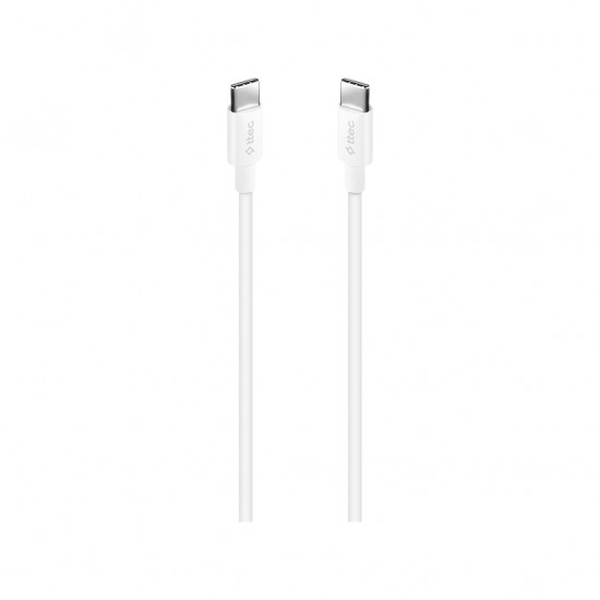 ttec USB-C - USB-C 120cm 60W PD/QC Hızlı Şarj/Data Kablosu Beyaz Beyaz