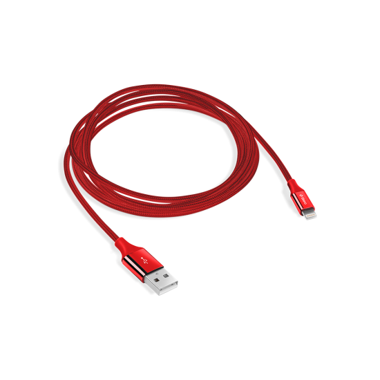 ttec AlumiCable USB-A - Lightning Şarj Kablosu Kırmızı