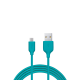 ttec USB-A - Micro USB Kablosu-- Turkuaz