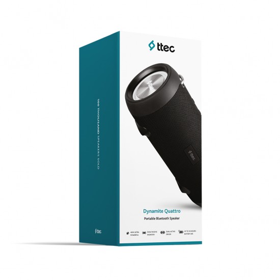 ttec Dynamite Quattro 40W Kablosuz Bluetooth Hoparlör Siyah