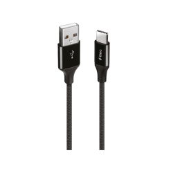 ttec AlumiCable XL USB-A - USB-C Şarj Kablosu 2mt. Siyah