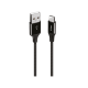 ttec AlumiCable XL USB-A - USB-C Şarj Kablosu 2mt. Siyah