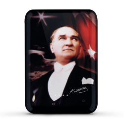 ttec ArtPower Atatürk Portre 10.000 mAh Taşınabilir Şarj Aleti / Powerbank. Siyah