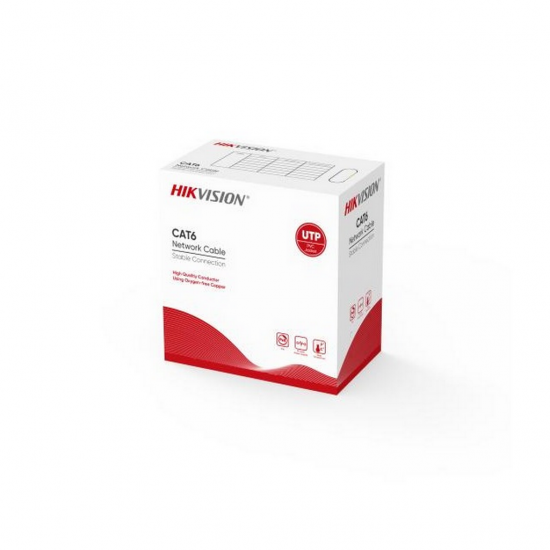 Hikvision DS-1LN6UZC0 CAT6 U/UTP kablo, 305 metre