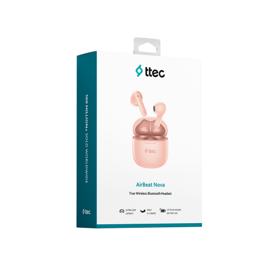 ttec AirBeat Nova Gerçek Kablosuz TWS Bluetooth Kulaklık- 2KM163 Pembe