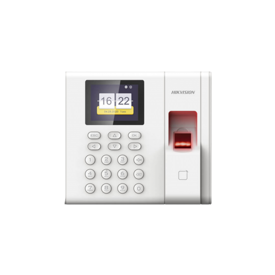 Hikvision DS-K1A8503MF-B Parmak İzi ve Mifare Kart Okuyuculu Bağımsız Terminal (LCD, Kaypad ve Bataryalı)