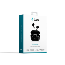 ttec AirBeat Plus Gerçek Kablosuz TWS Bluetooth Kulaklık Siyah