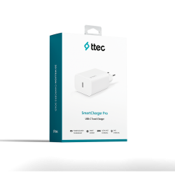 ttec SmartCharger PD 30W USB-C  Seyahat Hızlı Şarj Aleti Beyaz