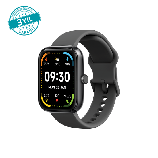 ttec Tempus 47 mm  Dikdörtgen Kasa Akıllı Saat 2S09W Siyah