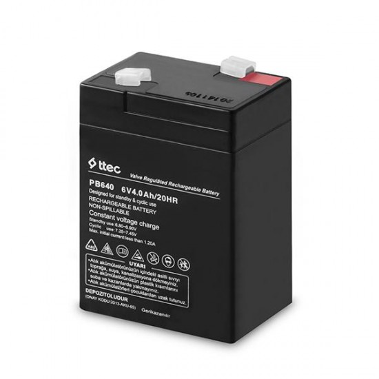 ttec 6vs 6V 4Ah Bakımsız Kuru Akü (TSS)