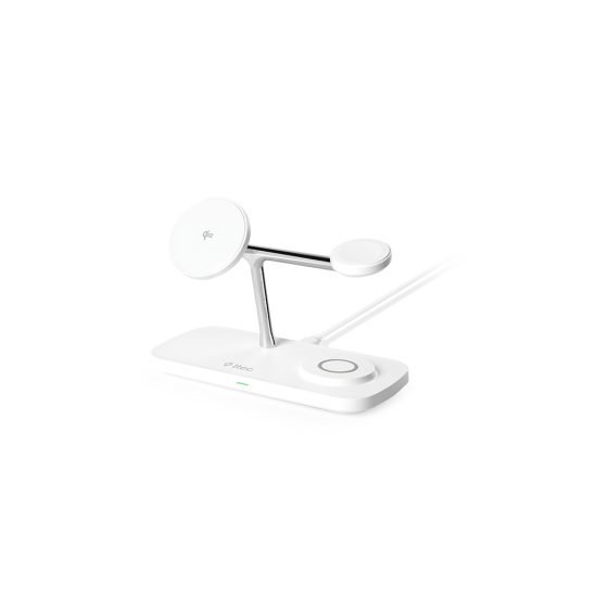 ttec AirCharger Trio Pro Qi2/MagSafe Özellikli 15W iPhone/Android Özellikli 3’ü 1 Arada iPhone + Apple Watch + AirPods Kablosuz Hızlı Şarj Standı - 2KS37B
