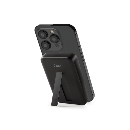 ttec ReCharger Pro M 10.000mAh Qi2/MagSafe Özellikli 15W iPhone/Android Stantlı Kablosuz Taşınabilir Hızlı Şarj Aleti/Powerbank - 2BB227