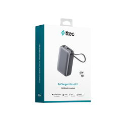 ReCharger Ultra LCD 30.000mAh PD 65W USB-C Dahili Kablolu Taşınabilir Hızlı Şarj Aleti/Powerbank – 2BB269GR